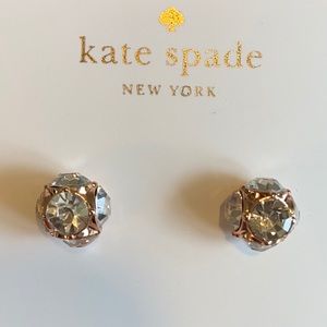 NWT Kate Spade earrings in rose gold